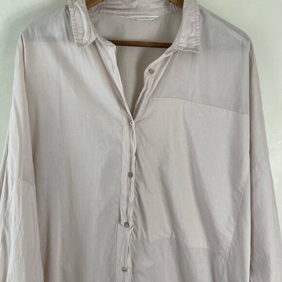 Gai + Lisva Annie shirt Pink Oversized Tunic Organic Cotton Lagenlook Size 40 - Picture 6 of 12